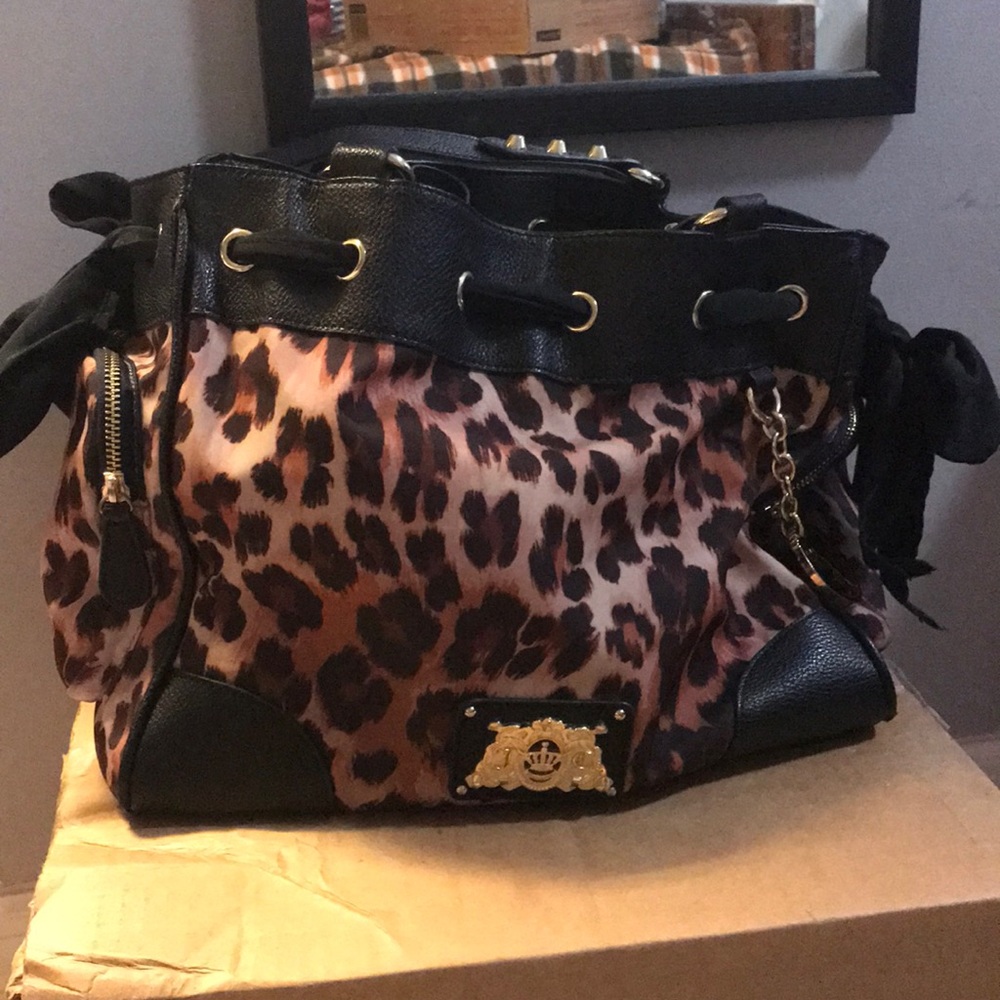 Juicy animal print purse
